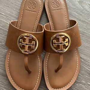 SOLD! Tory Burch Benton Band sandals w/ gold logo